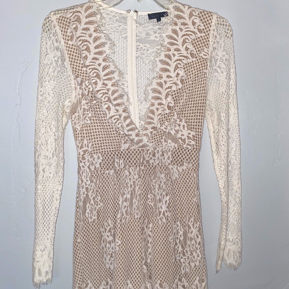 White Lace Romper